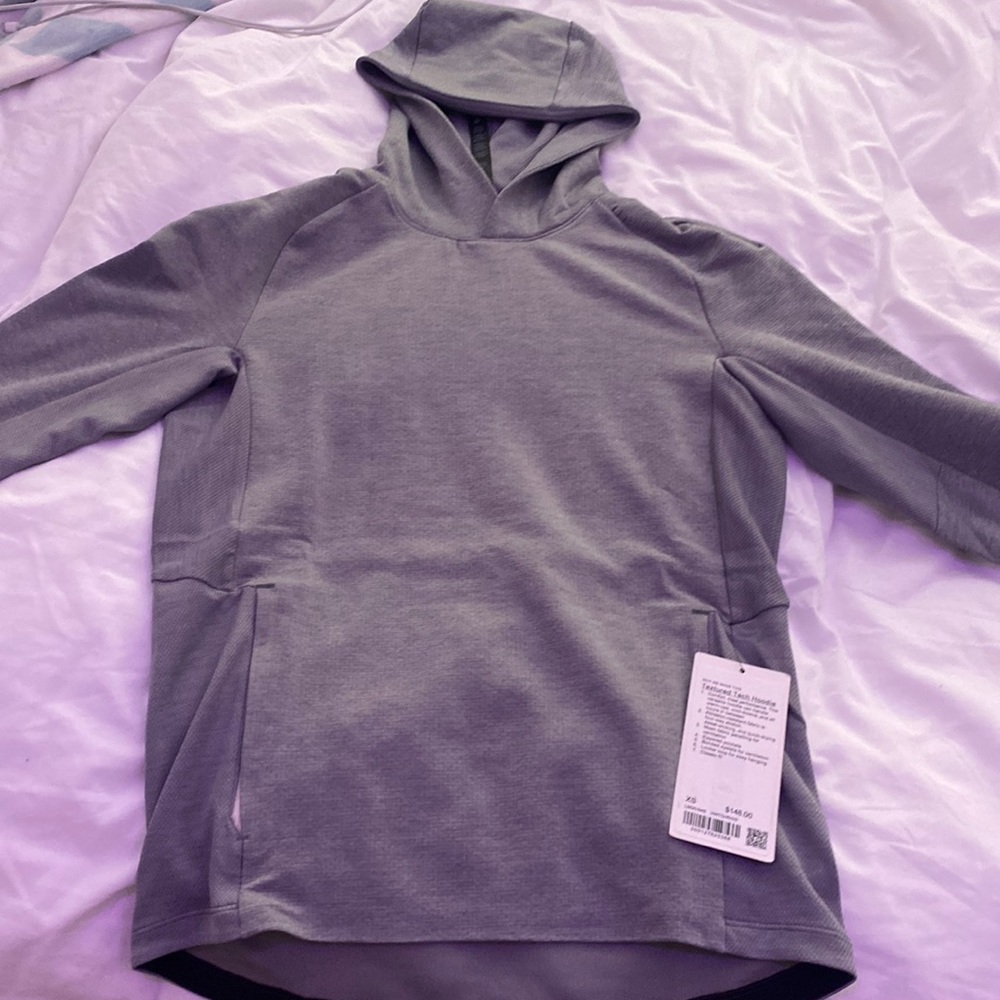 Mens textures tech hoodie